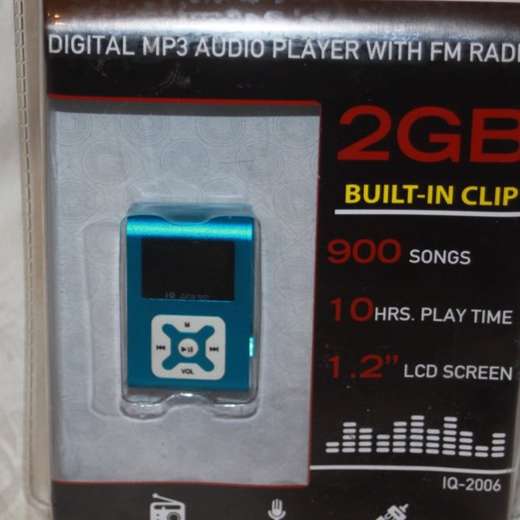 IQ Sound Digital Mp3 Audio Player With FM Radio 2GB Memory 900 Song Capacity - Picture 2 of 3